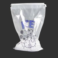 ice-bag05Food grade clear lldpe drawstring plastic ice bag